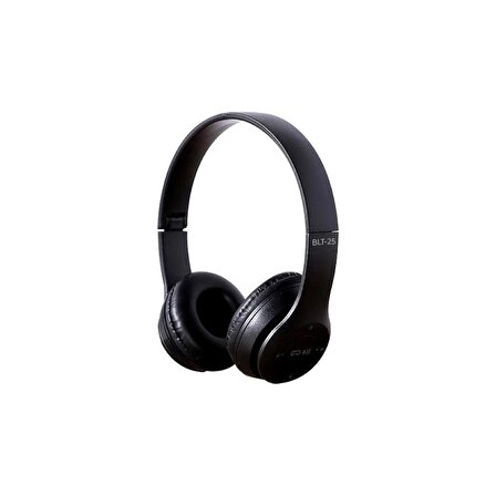 Sunix Wireless 5.0 Stereo Kulak Üstü Bluetooth Kulaklık Siyah BLT-25