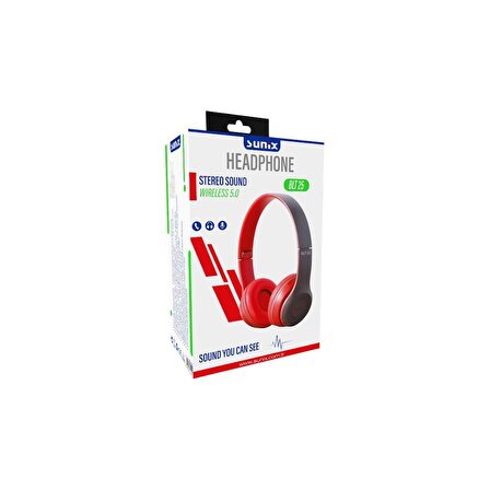 Sunix Wireless 5.0 Stereo Kulak Üstü Bluetooth Kulaklık Beyaz BLT-25