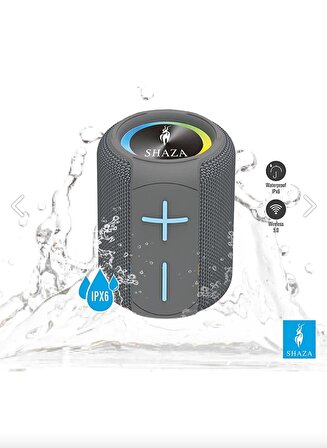 SHAZA Taşınabilir Bluetooth Hoparlör IPX6 Suya Dayanıklı - 8W Ses Çıkışı