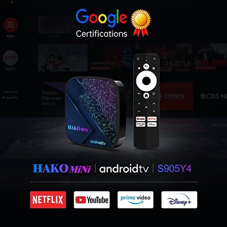 Hakomini Google Lisanslı Android Tv Box 4K HDMI WIFI 2+8 GB
