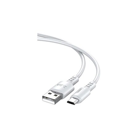 Sunix 2A USB / Micro Şarj ve Data Kablosu Beyaz MCR-10