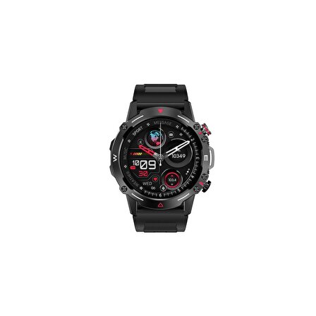 Sunix Smart Watch 1.43" Amoled HD Ekran 410 Mah Pil Ömürlü Akıllı Saat Siyah