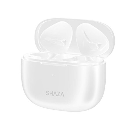 Shaza Air7 Plus 4 Mikrofonlu ENC 320 mAh Şarj Kapasitesi TWS Bluetooth Kulaklık Beyaz