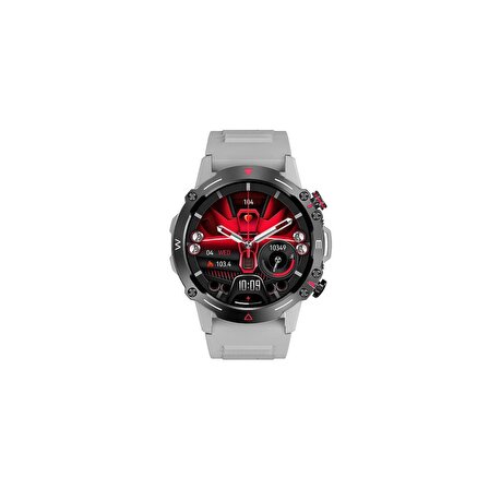 Sunix Smart Watch 1.43" Amoled HD Ekran 410 Mah Pil Ömürlü Akıllı Saat Gri