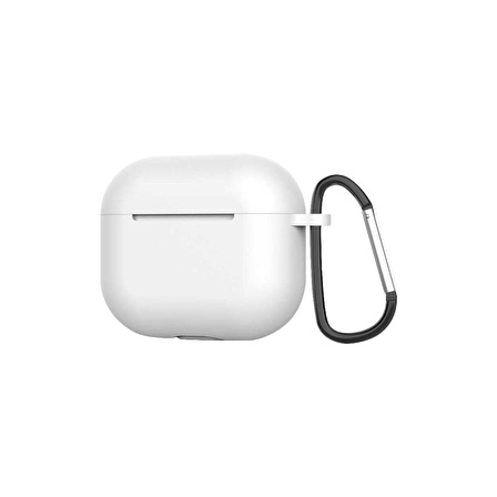 Sunix Airpods 1 ve 2. Nesil Uyumlu Silikon Kulaklık Kılıfı Beyaz