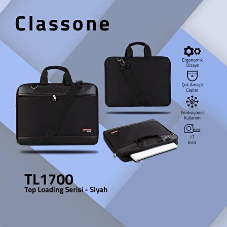Classone TL1700 17"inch Büyük Ekran Notebook Çantası