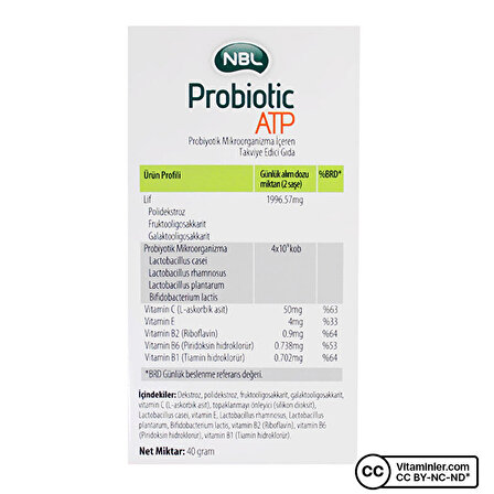 NBL Probiotic ATP 20 Saşe - AROMASIZ