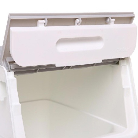 Technow Motek TCH-MT04 33 Litre Beyaz Gri Tekerlekli Tekli Organizer