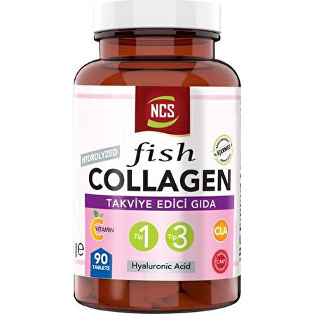 Ncs Type 1-3 Balık Kollajen Cla Biotin 90 Tablet Çinko Collagen Hyaluronic Acid