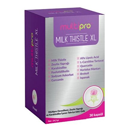 Multipro Milk Thistle 30 Kapsül