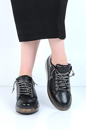 Kuum London K831126-A Siyah Kadın Sneaker Ayakkabı