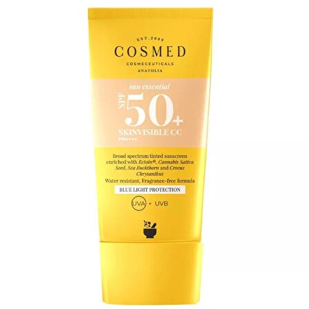 Cosmed Sun Essential 50+ Faktör Tüm Cilt Tipleri İçin Renkli Güneş Koruyucu Krem 30 ml