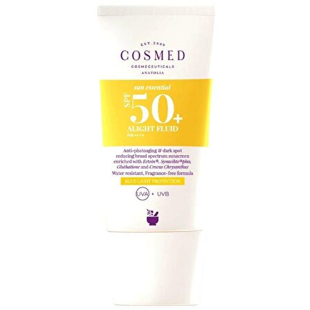 Cosmed Sun Essential 50+ Faktör Tüm Cilt Tipleri İçin Renksiz Güneş Koruyucu Krem 30 ml