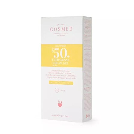 Cosmed Sun Essential 50 Faktör Tüm Cilt Tipleri İçin Renksiz Güneş Koruyucu Krem 40 ml