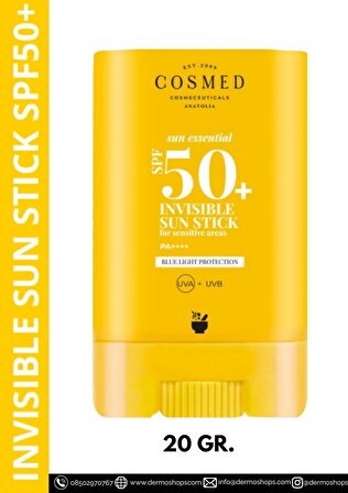 COSMED Sun Essentıal Yüksek Korumalı Güneş Koruyucu Sun Stick Spf50 - Makyaj Üstü 20 Gr.