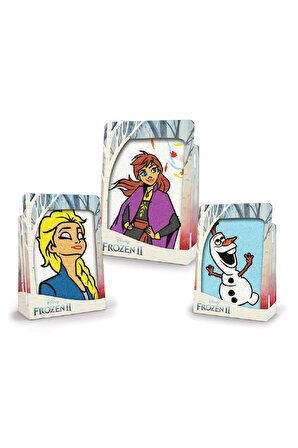 Disney Frozen II Elsa, Anna, Olaf Çerçeveli Kum Boyama Seti 3'lü-Red Castle TS-07
