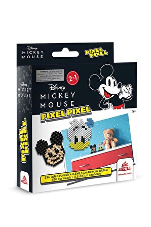 Disney Mickey Mouse Boncuk Aktivite Seti 2in1-Pixel Pixel B216-03