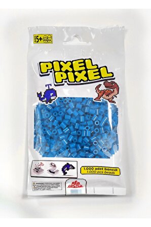 1000 Adet Midi Boncuk Mavi- Pixel Pixel PPB-1000-03