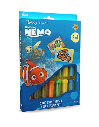 Disney Kayıp Balık Nemo Eğitici ve Eğlenceli Kum Boyama Seti-Red Castle DS-10
