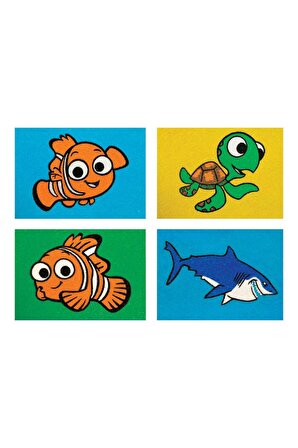 Disney Kayıp Balık Nemo Eğitici ve Eğlenceli Kum Boyama Seti-Red Castle FM-05