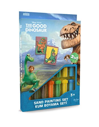 Eğitici ve Eğlenceli Kum Boyama Seti-Disney İyi Bir Dinozor  Butch & Arlo-Spot DS-23