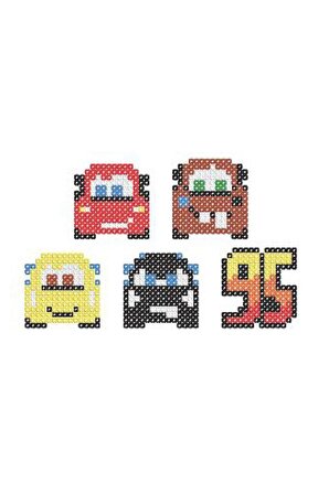 Disney Cars Boncuk Aktivite ve Oyuncak Seti 5 Figür-Pixel Pixel B16-02