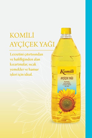 Komili Rafine Ayçiçek Yağı 2 lt Pet