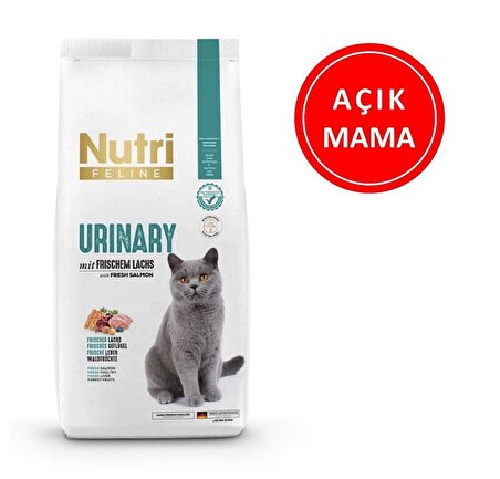 Nutri Feline Urinary Böbrek Sağlığı Destekleyici Somonlu Düşük Tahıllı Yetişkin Kedi Maması 1 Kg AÇIK