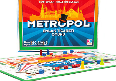 KS Game Metropol Emlak Ticaret Oyunu Monopoly Monopoli Yeni Model
