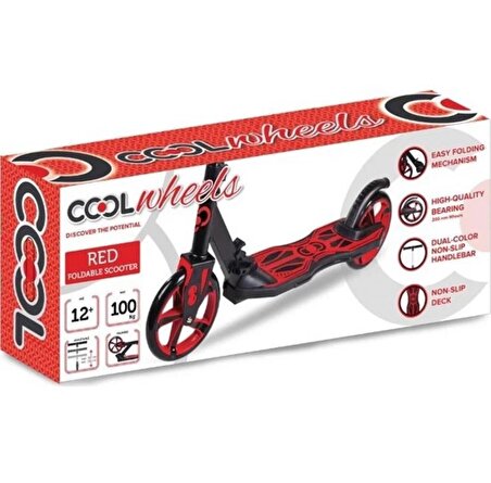 Coolwheels +12 Yaş 2 Tekerli Frenli Katlanabilir Scooter