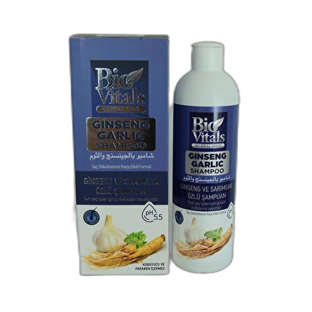 Bio Vitals Ginseng Sarımsak Özlü Şampuanı Dökülme Karşıtı 330ML