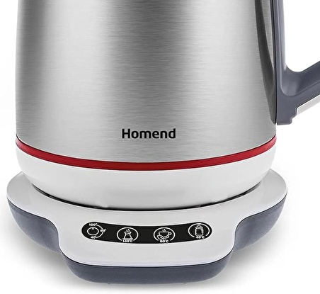 (OUTLET) Homend Royaltea 1709H 1800 W Çelik Konuşan Çay Makinesi