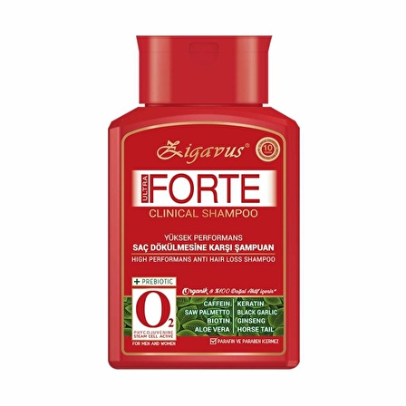 Zigavus Forte Ultra Clinical Kuru ve Normal Saçlar İçin Kutusuz Şampuan 300 ml