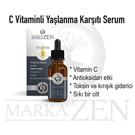 Markazen Yaşlanma Karşıtı Hyalüronik Asit 30 Yaş + Gece-Gündüz Yüz Serumu 30 ml 