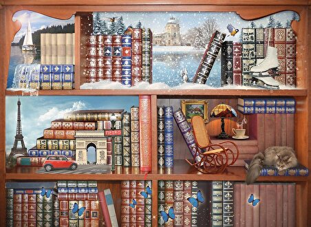 Nova Puzzle Sihirli Kitaplar 12+ Yaş Küçük Boy Puzzle 1000 Parça