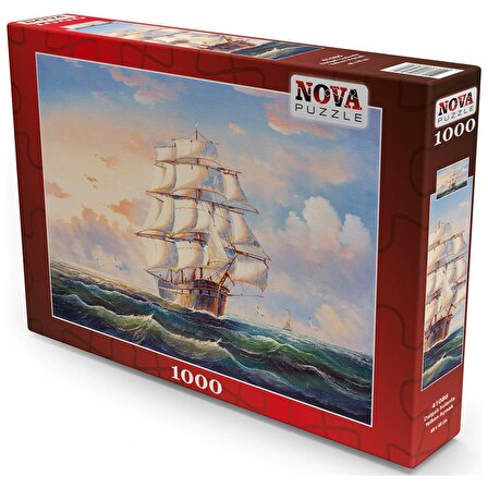 Nova Puzzle 1000 Parça Dalgalı Sularda Yelken Açmak - Yung Chao Chen