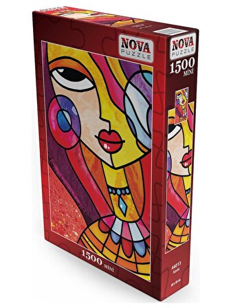 Nova Puzzle Mini Süslü Kız 12+ Yaş Küçük Boy Puzzle 1500 Parça