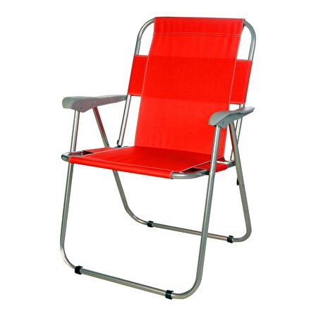 Katlanır Bahçe Sandalyesi Piknik Sandalyesi Kırmızı 1080