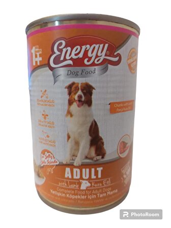 Dog Food Energy Kuzu Etli Yetişkin Islak Köpek Maması 415 gr