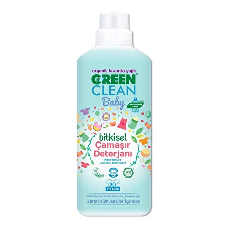 Green Clean Baby Bitkisel Çamaşır Deterjanı 1000Ml