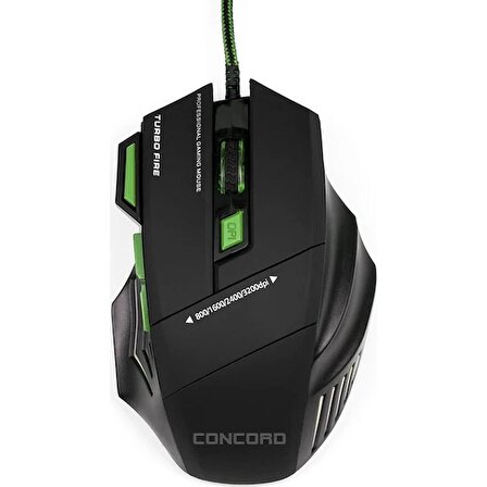 CONCORD A9S 3200DPI IŞIKLI GAMİNG MOUSE