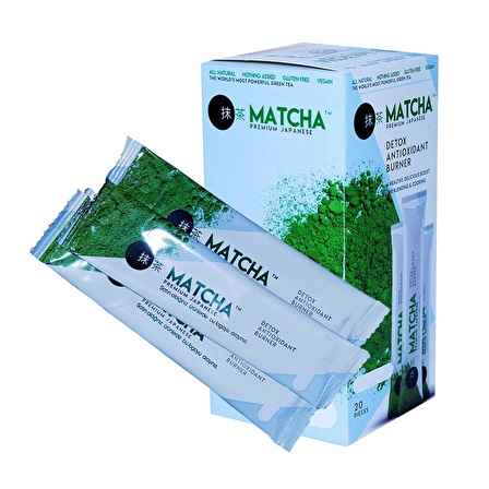 Matcha Premium Japanese Maça Çayı Orijinal Bandrollu 20Ad X 2Kutu