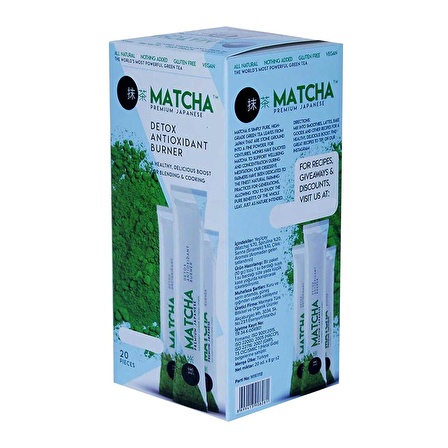 Matcha Premium Japanese Maça Çayı Orijinal Bandrollu 20Ad X 3Kutu