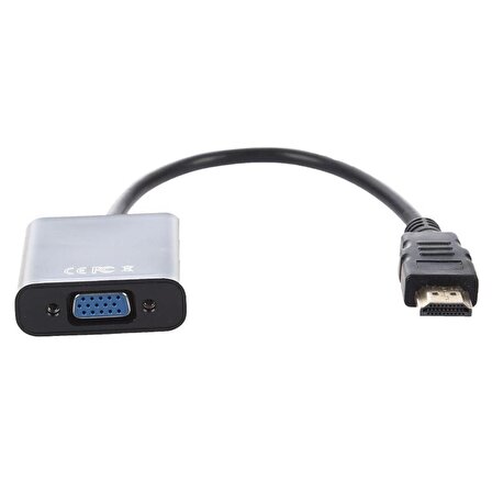 Concord C-554 HDMI to VGA + Aux Dönüştürücü Kablosu