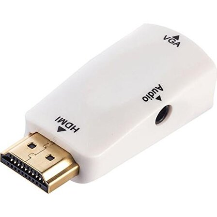Concord C-844 HDMI To VGA Dönüştürücü Adaptör + Aux Kablo