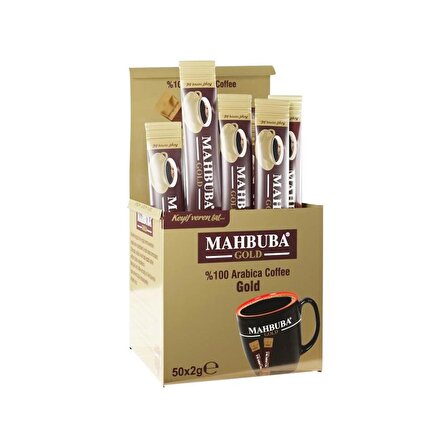 Mahbuba Gold %100 Arabica 2 gr 50'li Hazır Kahve