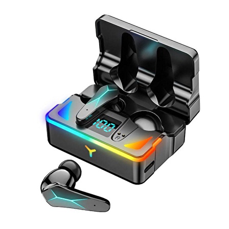 Sprange GM8 E-spor Oyun Çipli Dijital LED Ekranlı RGB Işıklı Oyuncu Bluetooth Kulaklık