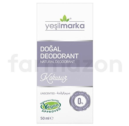 Yeşilmarka Doğal Deodorant Kokusuz 50 ml