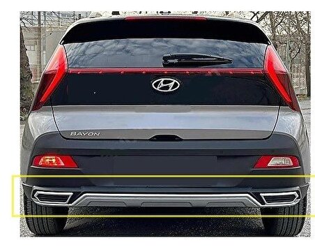 Hyundai bayon ön arka tampon koruması difüzör 2021+