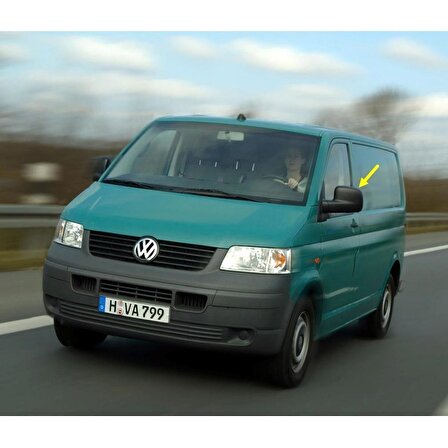 VW Transporter T5 2004-2010 Sol Dikiz Aynası Camı Isıtmalı 7H1857521N